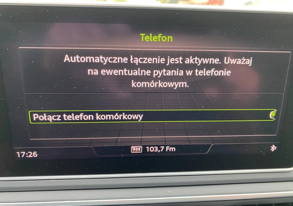 Audi RS5 cena 227999 przebieg: 96800, rok produkcji 2018 z Choszczno małe 781